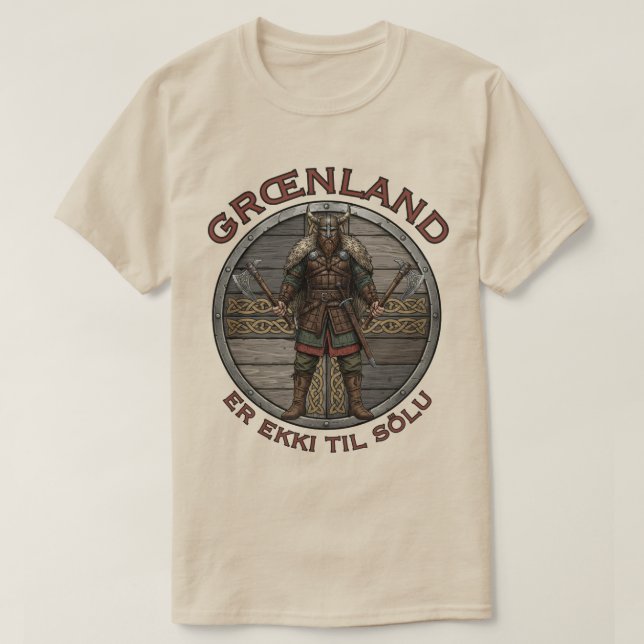 Camiseta Viking Warrior Greenland  (Frente do Design)