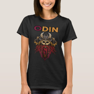 Camiseta Viking Warrior Odin Nordic Mythology Valhalla Bear