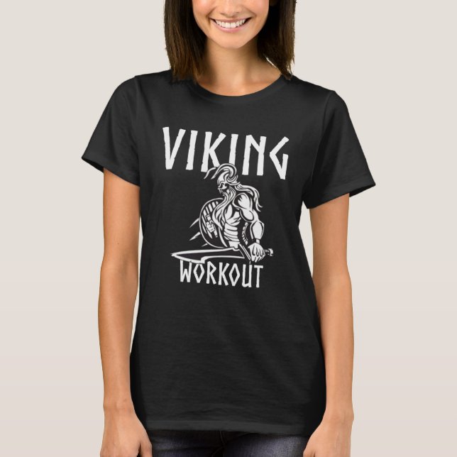 Camiseta Viking Workout Norse Warrior Cool for Gym Vikings (Frente)