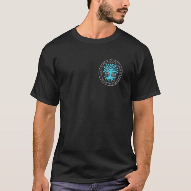 Camiseta Viking World Ash Tree of Life Yggdrasil (Frente)