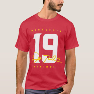Camiseta Vikings Adam Thielen 19 Assinatura Design
