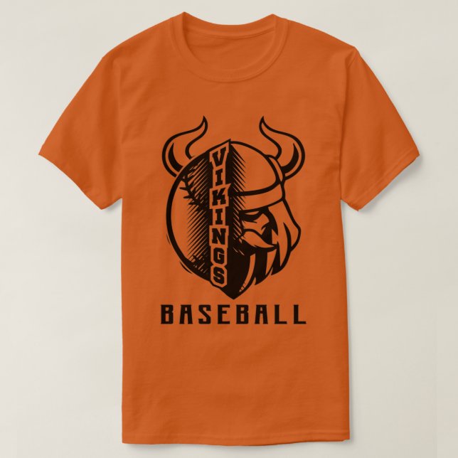 Camiseta Vikings Baseball Sport Sticker (Frente do Design)