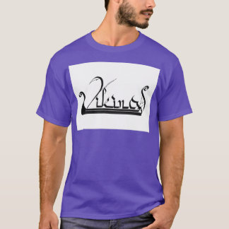 Camiseta Vikings calligraphy