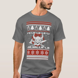 Camiseta Vikings Christmas Ugly Sweater Valhala