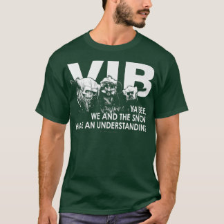 Camiseta Vikings em preto nós e a neve