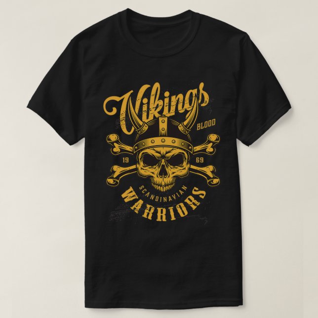 Camiseta Vikings guerreiros 4 (Frente do Design)