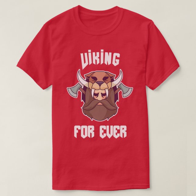 Camiseta Vikings para sempre (Frente do Design)