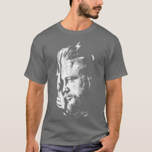 Camiseta VIKINGS RAGNAR White em preto
