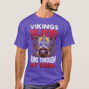 Camiseta Vikings Sangue Passa Pelas Minhas Veias