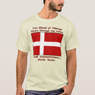 Camiseta Vikings Sanguíneos Voam Veias Às Vezes Cerveja Mas