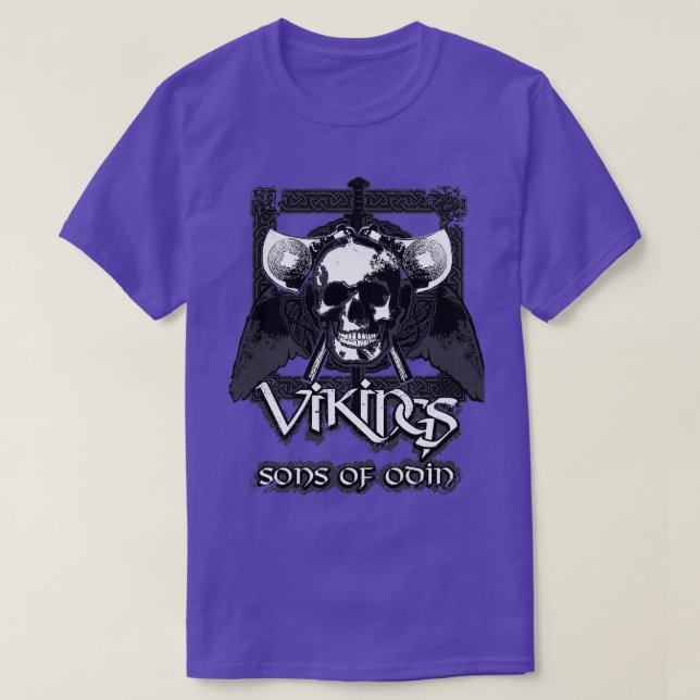Camiseta Vikingsm Sons of Odin (Frente do Design)