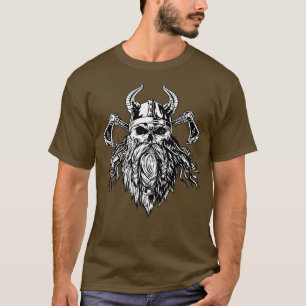 Camiseta Vikking skull ax warrier