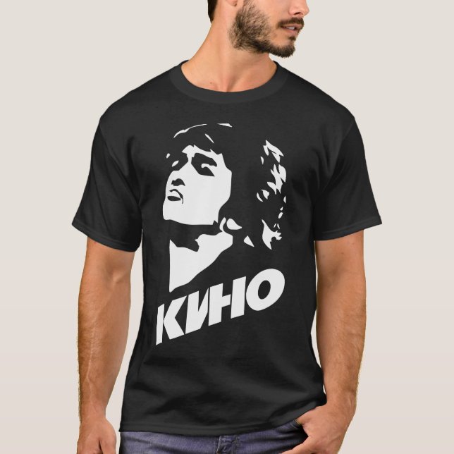 Camiseta Viktor Tsoi (Виктор Цой) - Kino Classic T-Shirt (Frente)