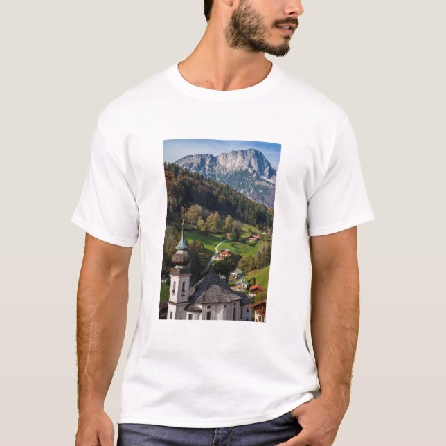 Camiseta Vila bávara pitoresca, Alemanha (Frente)