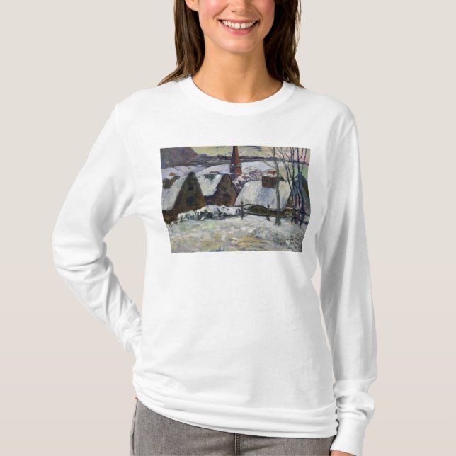 Camiseta Vila bretão sob a neve, 1894 (Frente)