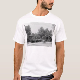 Camiseta Vila da beira do lago na exposição universal