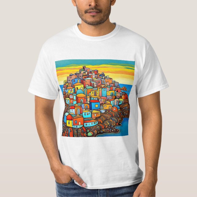 Camiseta Vila do Mediterrâneo 1 (Frente)