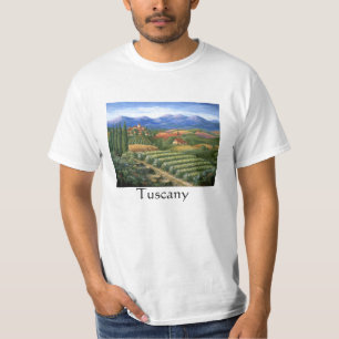 Camiseta Vila e vinhedo de Tuscan