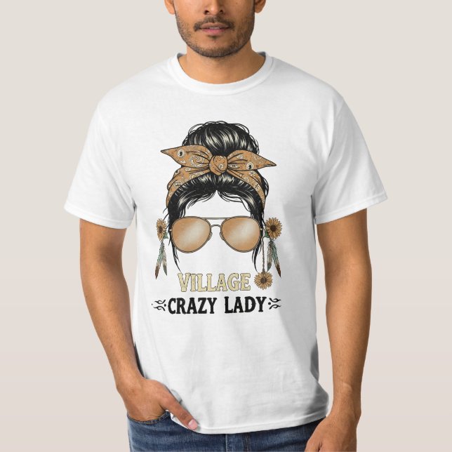 Camiseta Vila Engraçada Lady Vibes Pequeno Humor (Frente)