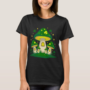 Camiseta Vila Mágica de Cogumelos com Luzes
