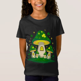 Camiseta Vila Mágica de Cogumelos com Luzes