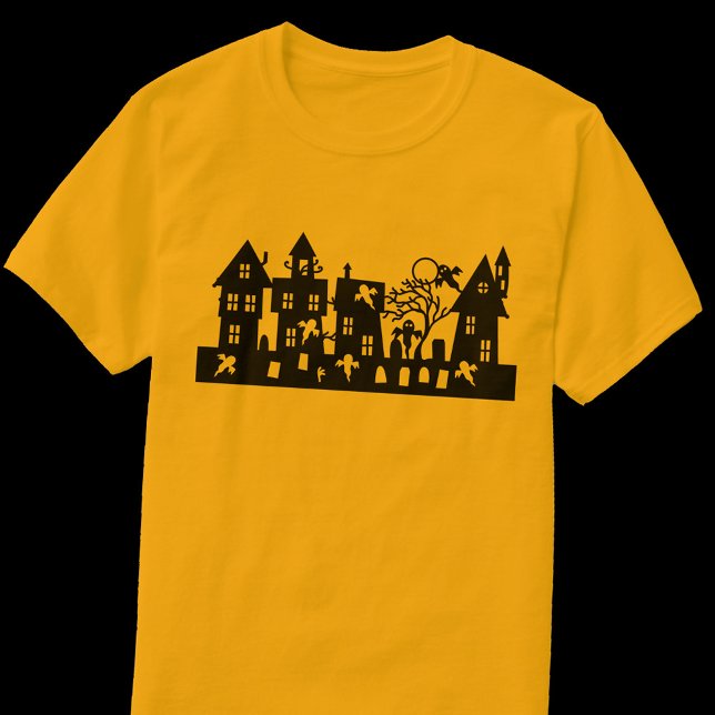 Camiseta Vila Spooky do Dia das Bruxas (Spooky Halloween Village t-shirt)