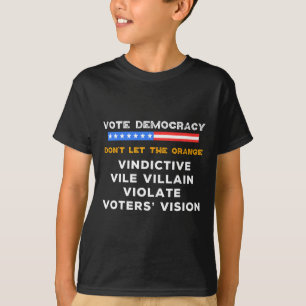 Camiseta Vílio Vindical Villain Viola Eleitores Visão Kama