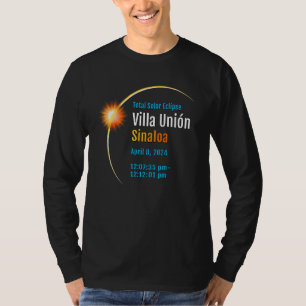 Camiseta Villa Unión Sinaloa México Total Eclipse Solar 202