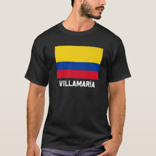 Camiseta Villamaría Colombia Flag Emblem Escudo Bandera Cre