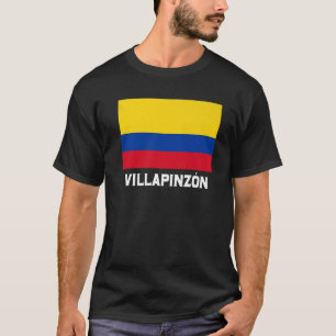 Camiseta Villapinzon Colombia Flag Emblem Escudo Bandera Cr