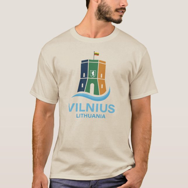 Camiseta Vílnius Lituânia (Frente)