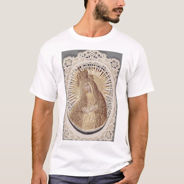 Camiseta Vilnius Madonna na Prayer ... belas artes (Frente)