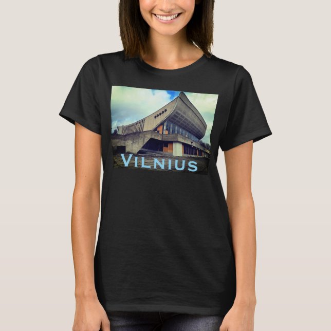 Camiseta Vilnius Soviet Brutalist Architecture - Lithuania (Frente)