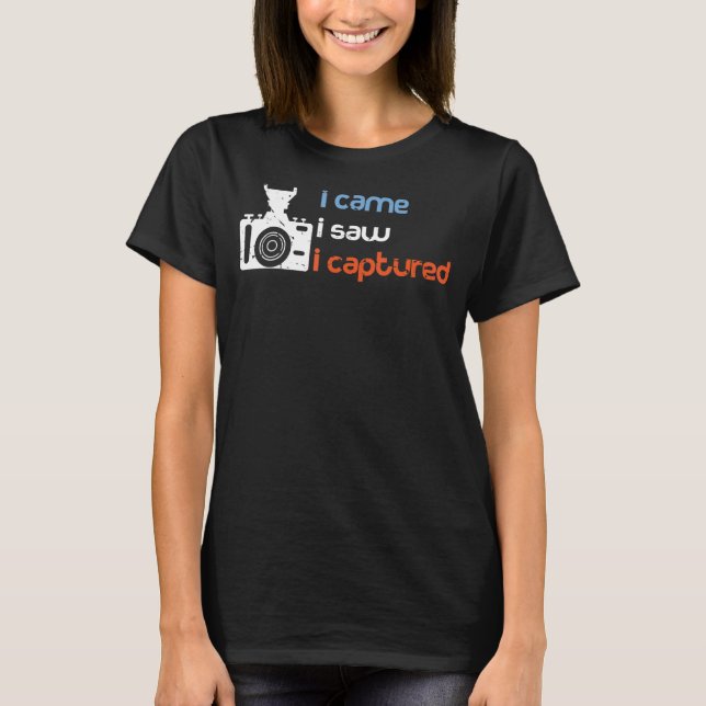 Camiseta Vim ver que capturei fotos de cameraman (Frente)
