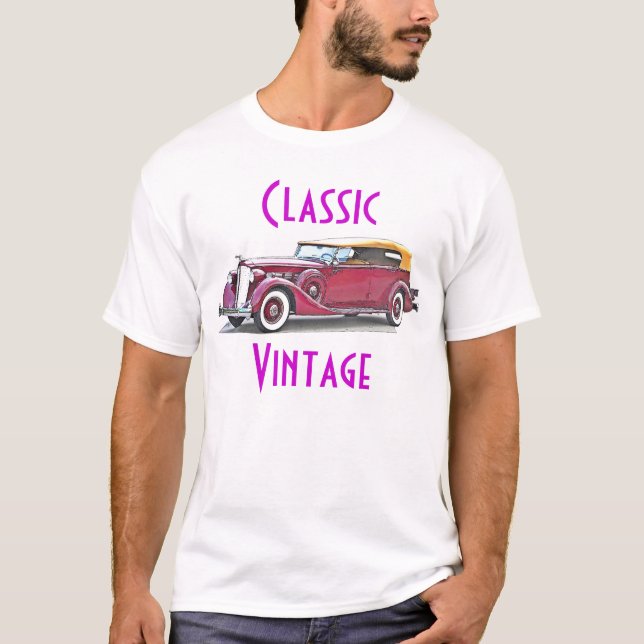 Camiseta Vinatage clássico Packard (Frente)