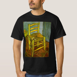Camiseta Vincent van Gogh - A Cadeira de Vincent com seu Ca