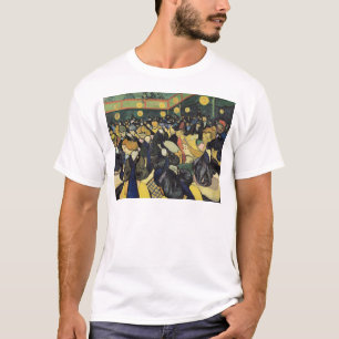 Camiseta Vincent van Gogh   a dança salão em Arles, 1888