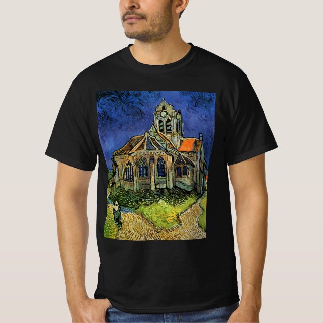 Camiseta Vincent van Gogh - A Igreja em Auvers (Frente)