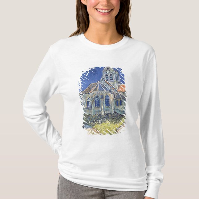 Camiseta Vincent van Gogh | a igreja no Auvers-sur-Oise (Frente)