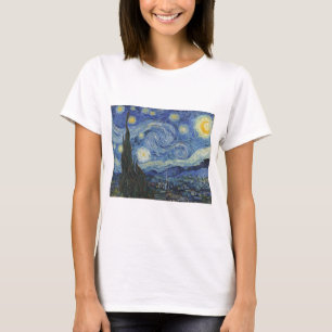 Camiseta Vincent van Gogh  A Noite Estelar, junho de 1889