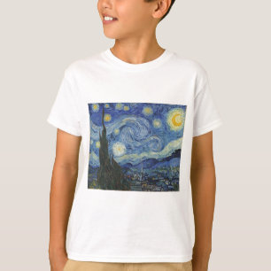 Camiseta Vincent van Gogh A Noite Estelar, junho de 1889