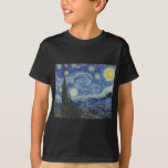 Camiseta Vincent van Gogh | A Noite Estrelada, junho de 188<br><div class="desc">VAN GOGH->Impressionista Postado, estrelas, estrela, noturna, paisagem, espira da igreja, lua, lua, árvore, céu, cósmico, Rua, Remy, Provença, Francês, Santo-Remy, Posto-Impressionismo, icônico\\A Noite Estrelada, junho de 1889 (óleo na canvas), Gogh, Vincent van (1 (853-90) / Museu de Arte Moderna, Nova Iorque, EUA / Biblioteca de Arte Bridgeman | Número de...</div>