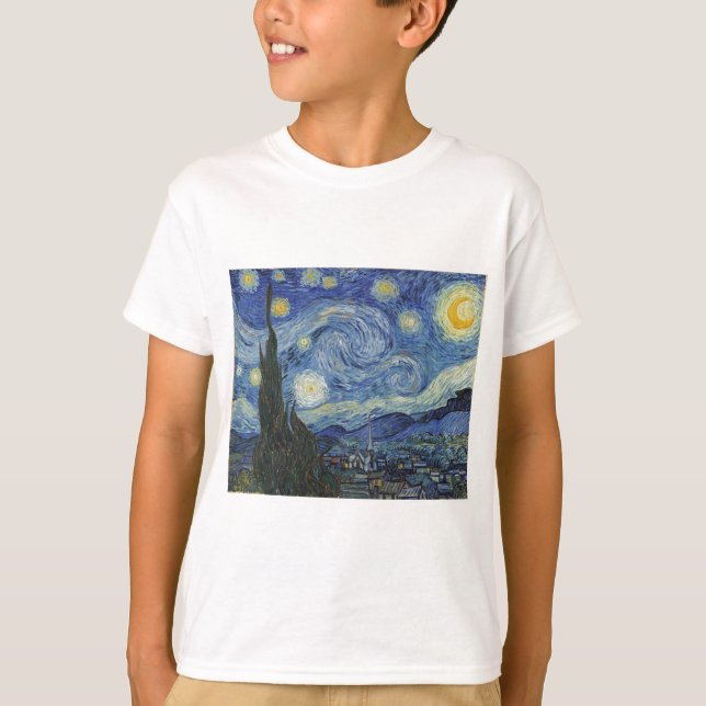 Camiseta Vincent van Gogh | A Noite Estrelada, junho de 188 (Frente)