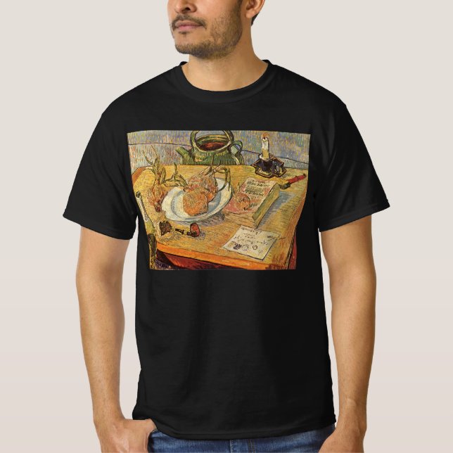 Camiseta Vincent van Gogh - A Vida Estática com o Conselho  (Frente)