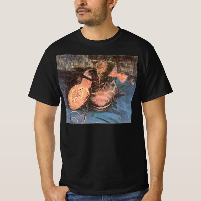 Camiseta Vincent van Gogh - A Vida Estática com um Par de C (Frente)