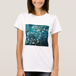 Camiseta Vincent Van Gogh Almond Blossoms Dark Teal
