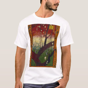 Camiseta Vincent Van Gogh - Árvore de ameixa de flores