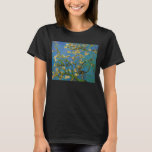 Camiseta Vincent van Gogh - Árvore de Amêndoa Brilhante<br><div class="desc">Blossoming Almond Tree (1890) de Van Gogh é uma pintura de apos impressionismo fino de arte floral e viva. Um galho de uma árvore de amêndoa florida em um jardim primavera com o céu azul ao fundo. Lindas flores brancas florescentes. Sobre o artista: Vincent Willem van Gogh (1853-1890) foi pintor...</div>