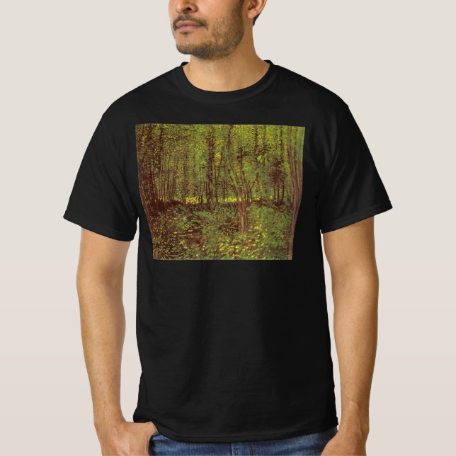 Camiseta Vincent van Gogh - Árvores e Sub-bosque (Frente)