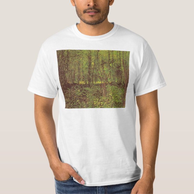 Camiseta Vincent van Gogh - Árvores e Subcrescimento (Frente)